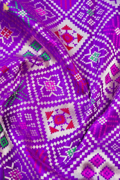 Handwoven Banarasi Katan Silk Patola Saree