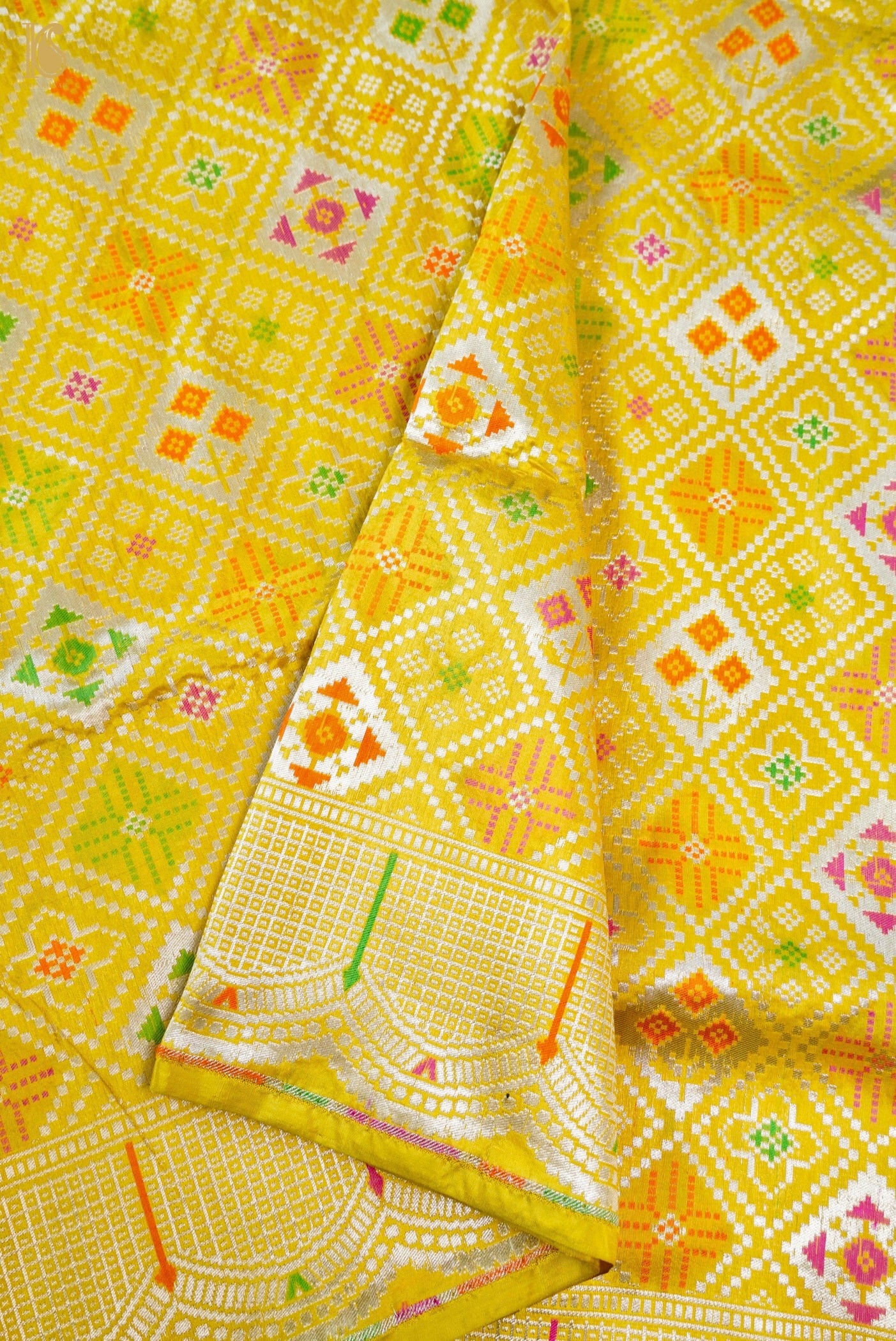 Handwoven Banarasi Katan Silk Patola Saree