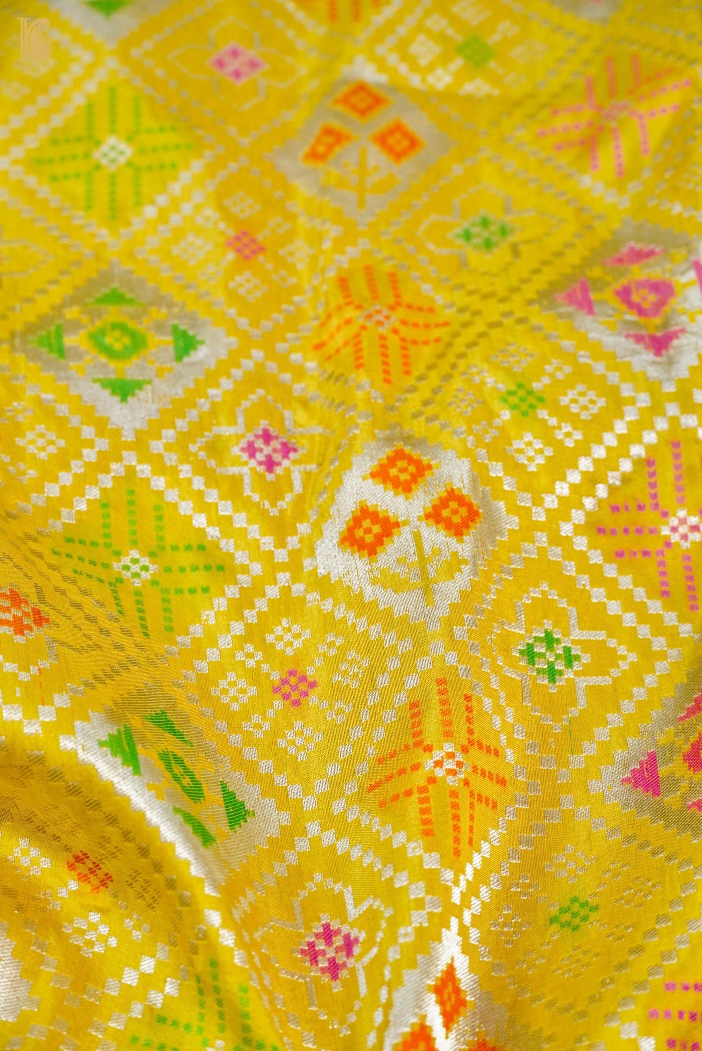 Handwoven Banarasi Katan Silk Patola Saree