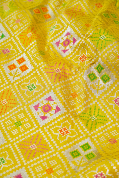 Handwoven Banarasi Katan Silk Patola Saree