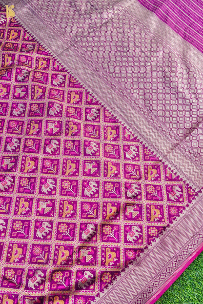 Handwoven Banarasi Katan Silk Patola Saree