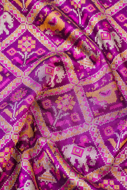 Handwoven Banarasi Katan Silk Patola Saree