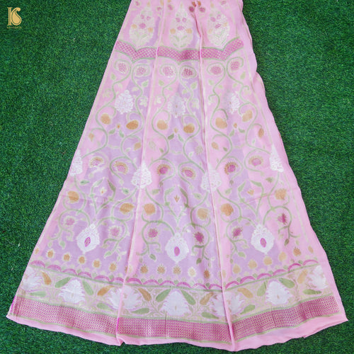 Georgette Kalidar Banarasi Lehenga