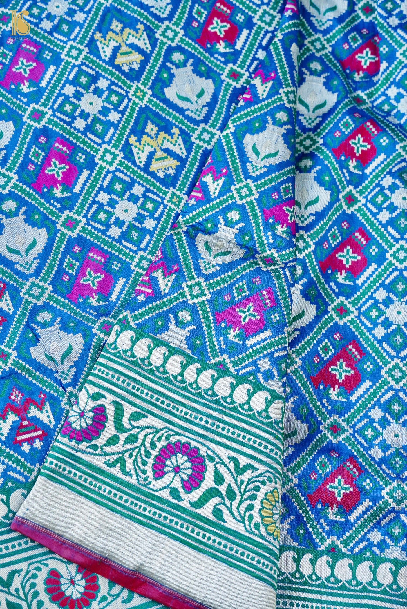 Handwoven Banarasi Katan Silk Patola Saree