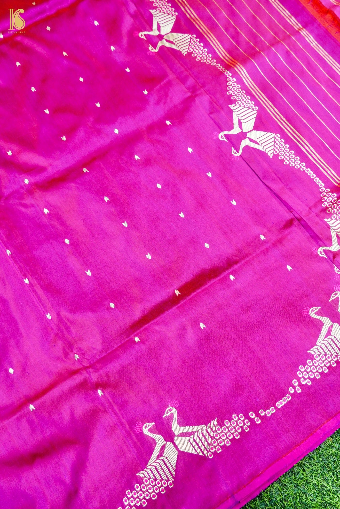 Banarasi Handloom Pure Katan Silk Kadwa Saree