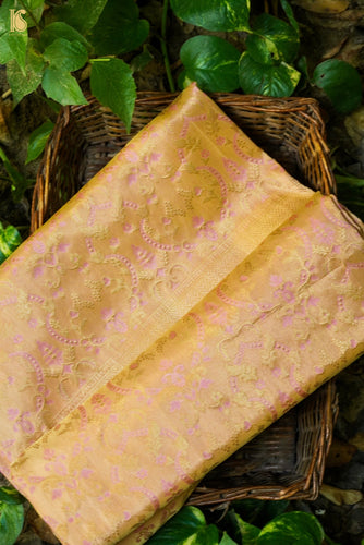 Handloom Banarasi Katan Silk Zari Vasket Saree