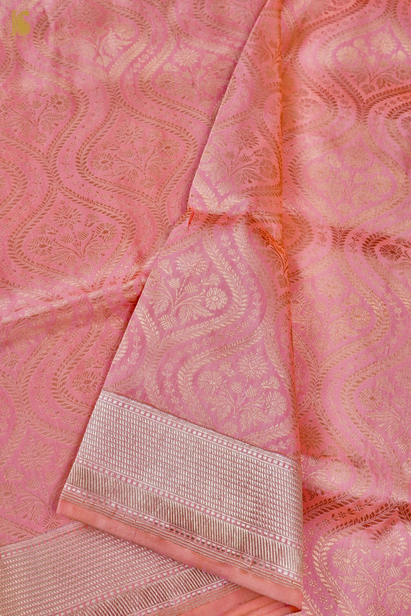 Handloom Banarasi Katan Silk Zari Vasket Saree