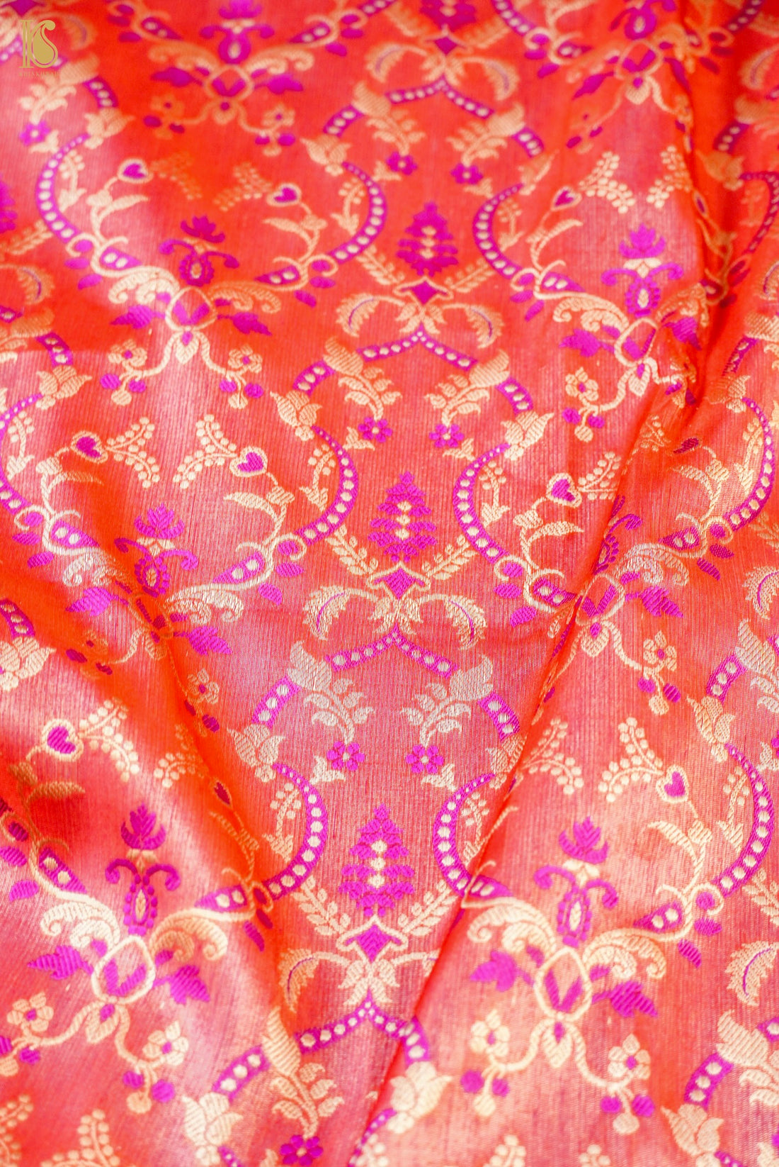 Handloom Banarasi Katan Silk Zari Vasket Saree