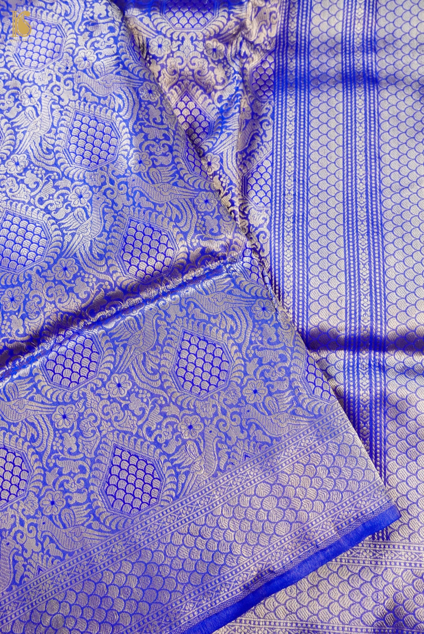 Handloom Banarasi Katan Silk Zari Vasket Saree