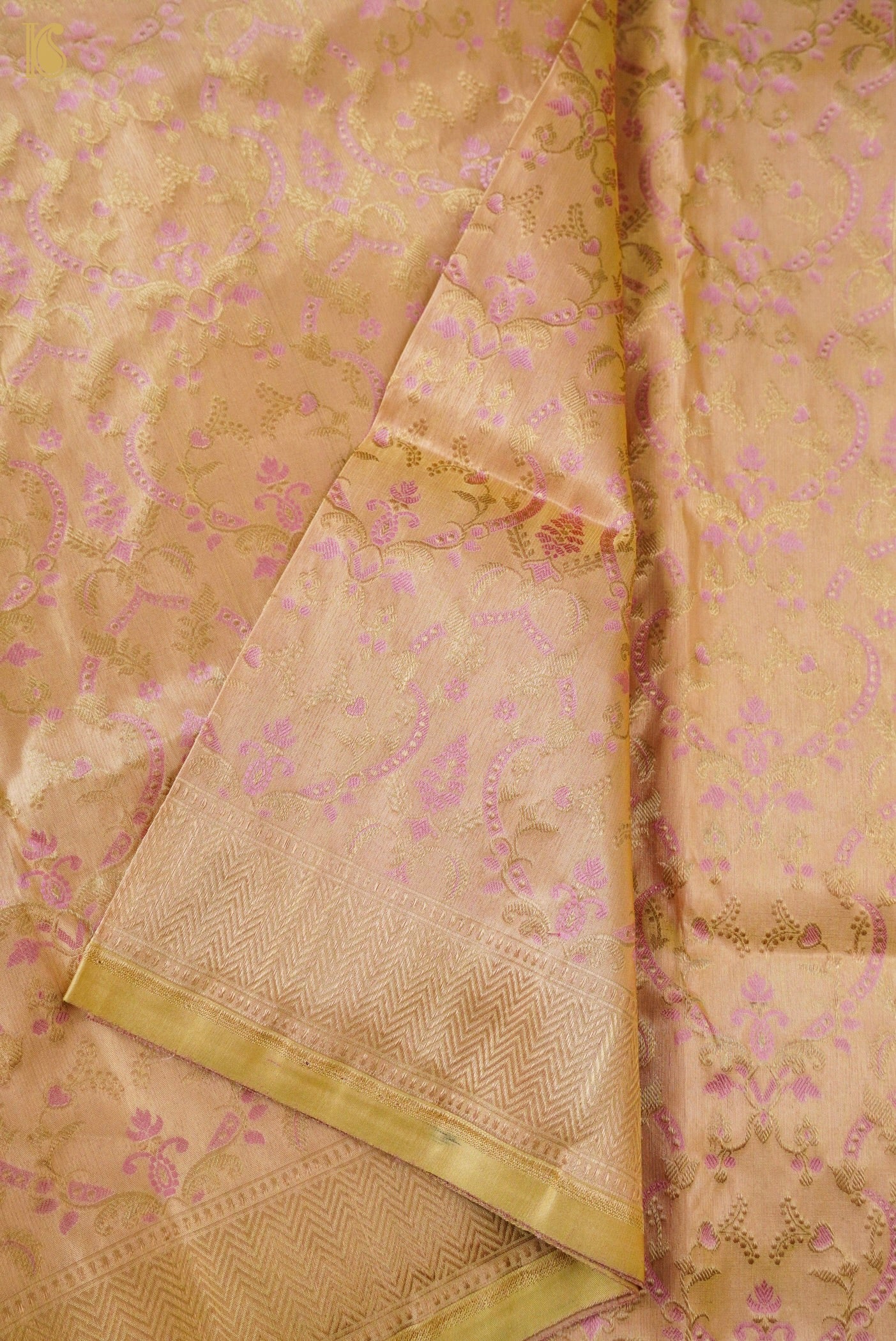 Handloom Banarasi Katan Silk Zari Vasket Saree