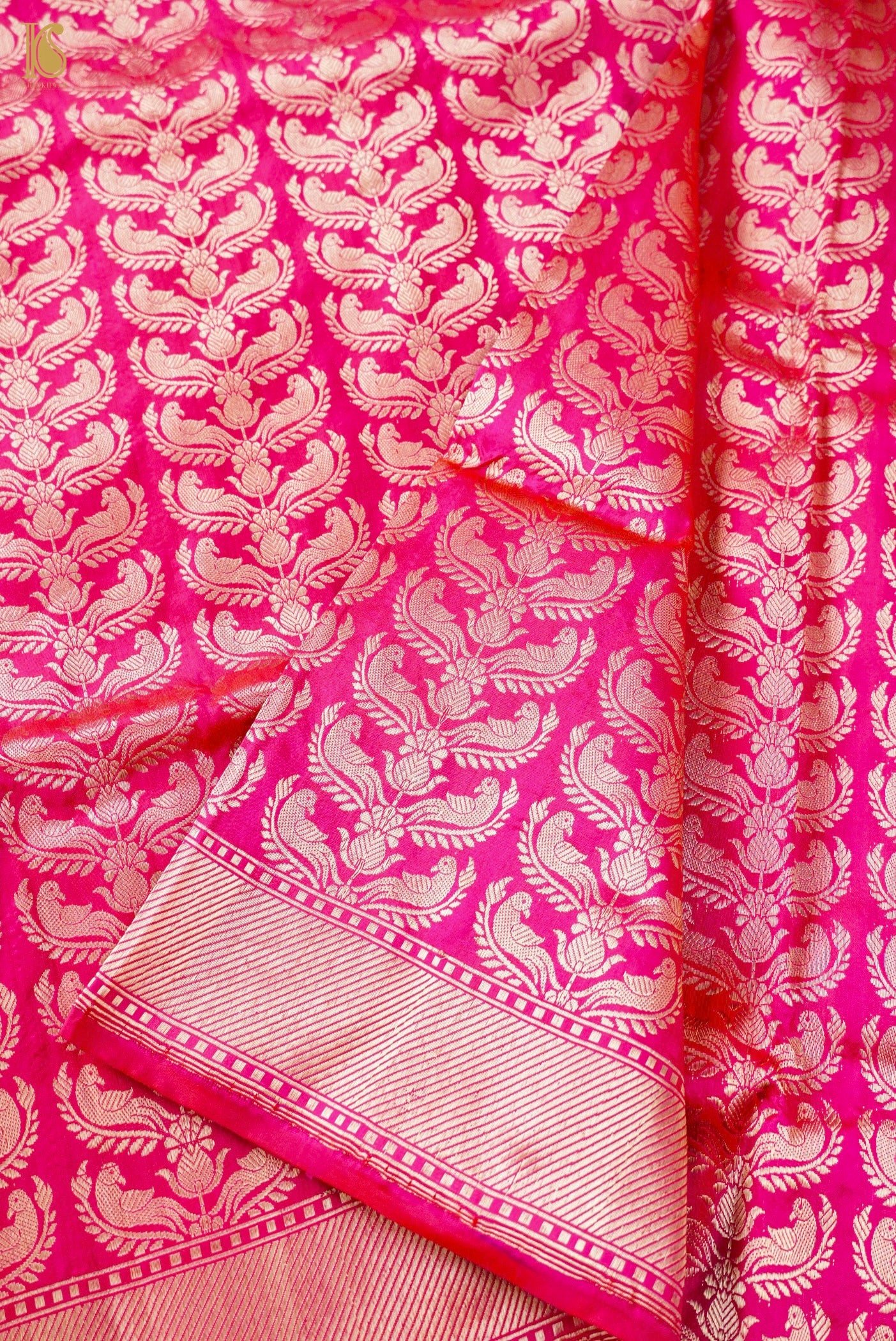 Handloom Banarasi Katan Silk Zari Vasket Saree