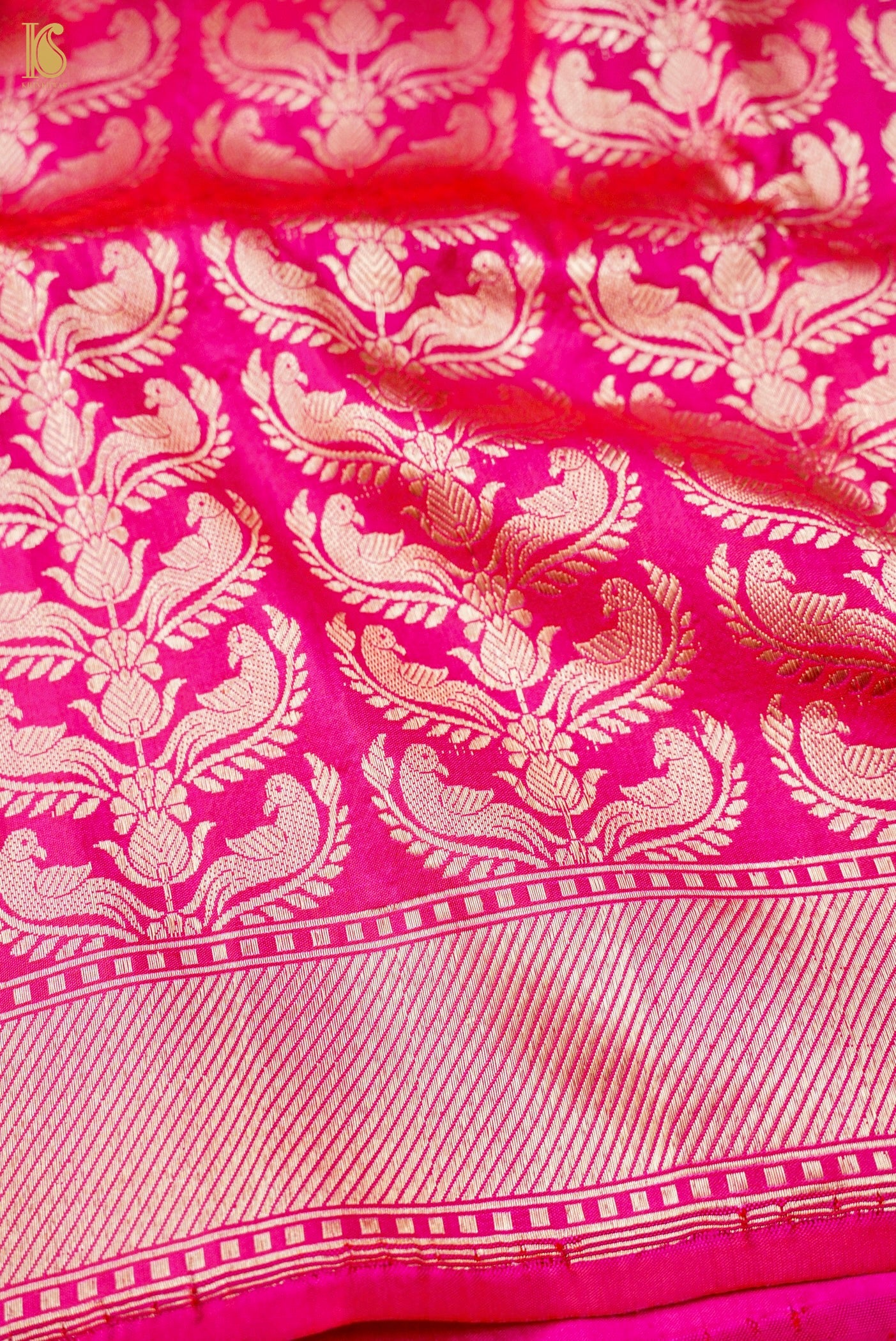 Handloom Banarasi Katan Silk Zari Vasket Saree