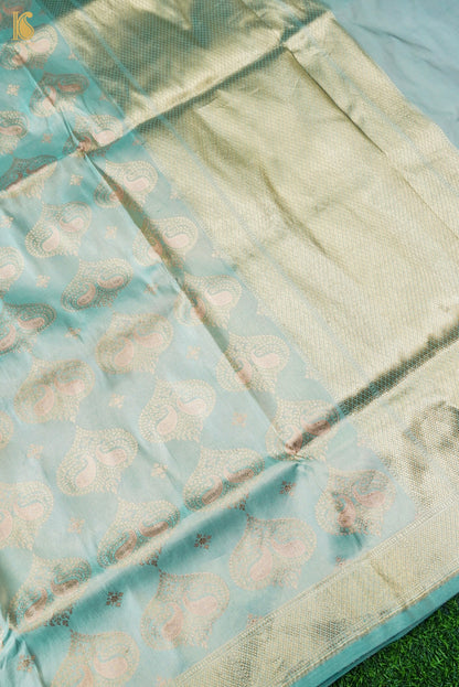 Handloom Banarasi Katan Silk Zari Vasket Saree