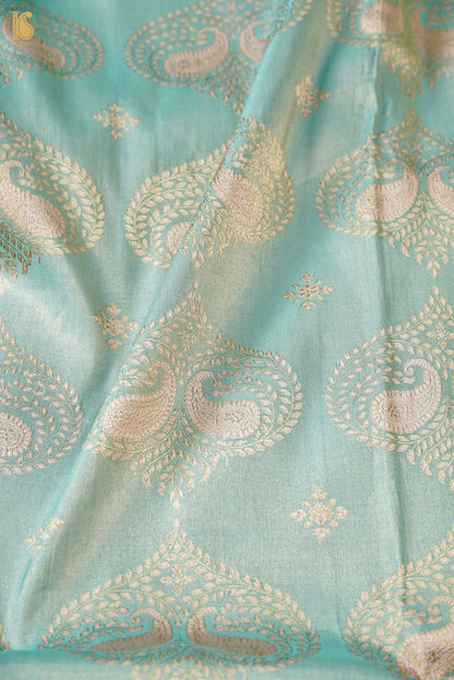 Handloom Banarasi Katan Silk Zari Vasket Saree