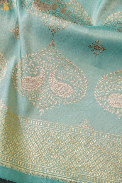 Handloom Banarasi Katan Silk Zari Vasket Saree