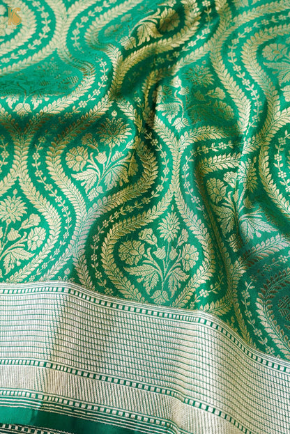 Handloom Banarasi Katan Silk Zari Vasket Saree