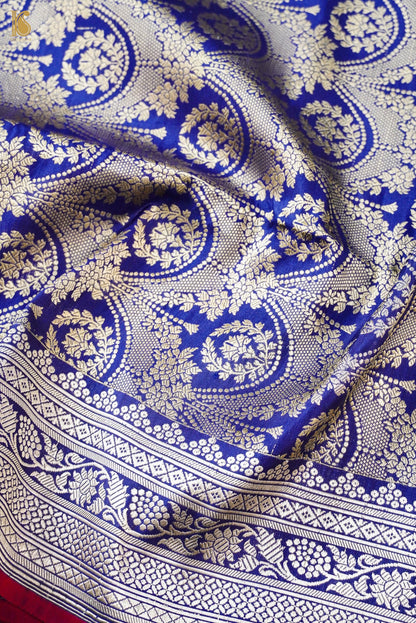 Handloom Banarasi Katan Silk Zari Vasket Saree