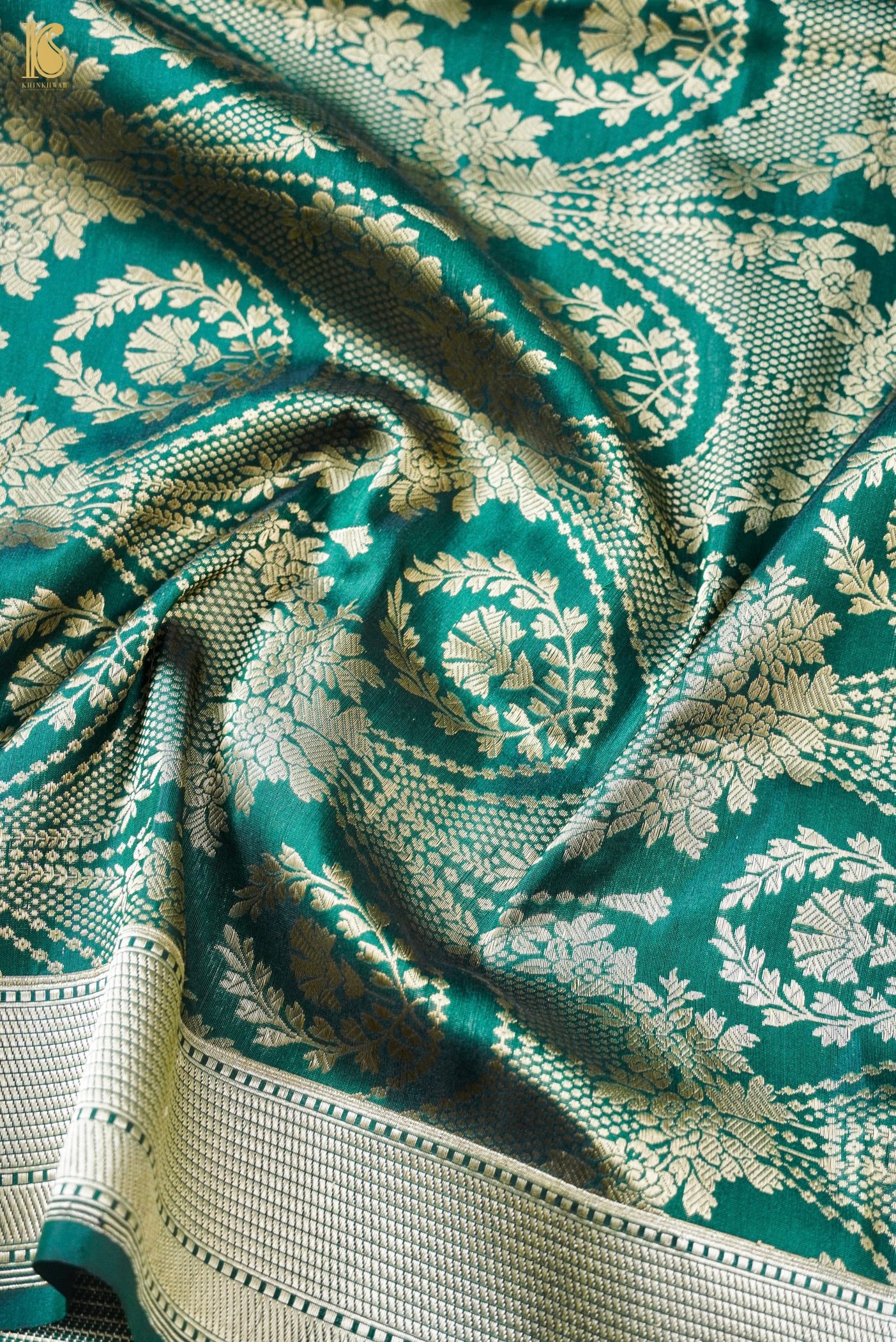 Handloom Banarasi Katan Silk Zari Vasket Saree