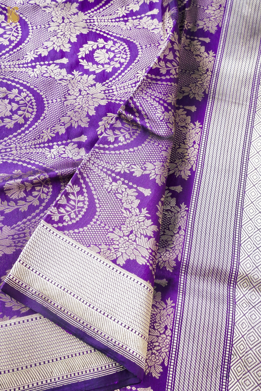 Handloom Banarasi Katan Silk Zari Vasket Saree