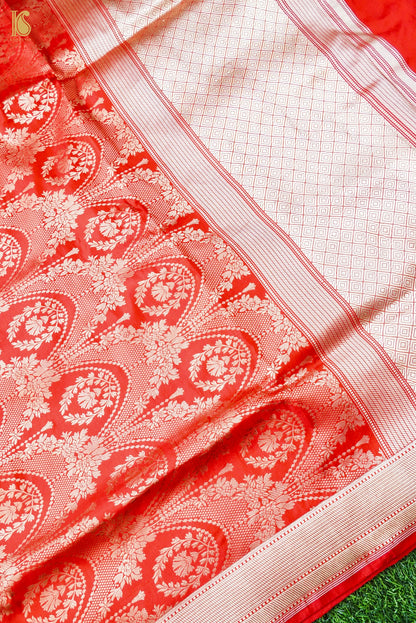 Handloom Banarasi Katan Silk Zari Vasket Saree