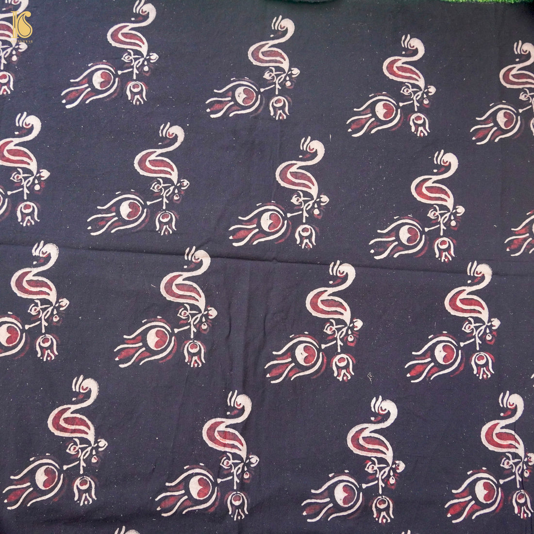 Hand Block Ajrakh Mul Cotton Fabric