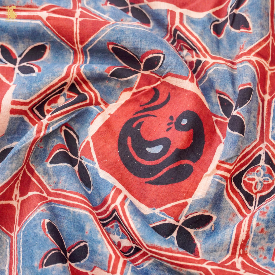 Hand Block Ajrakh Mul Cotton Fabric