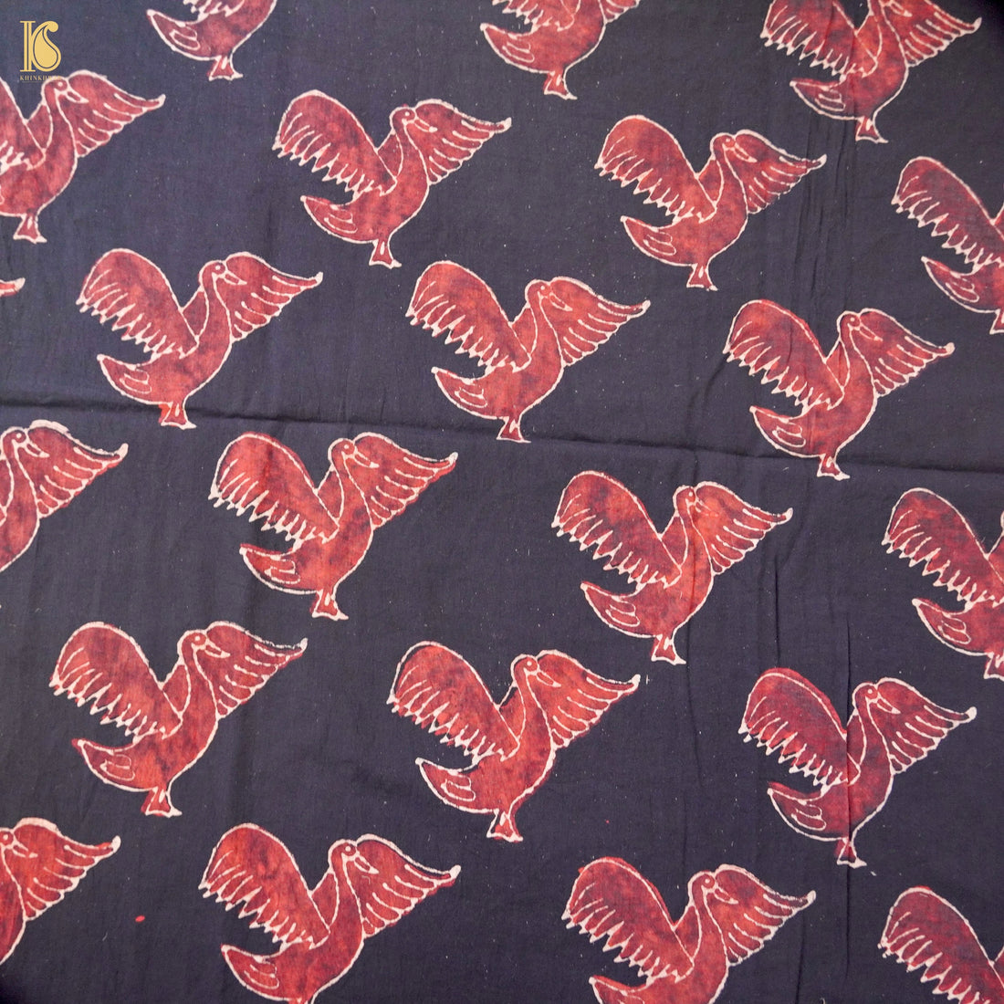 Hand Block Ajrakh Mul Cotton Fabric