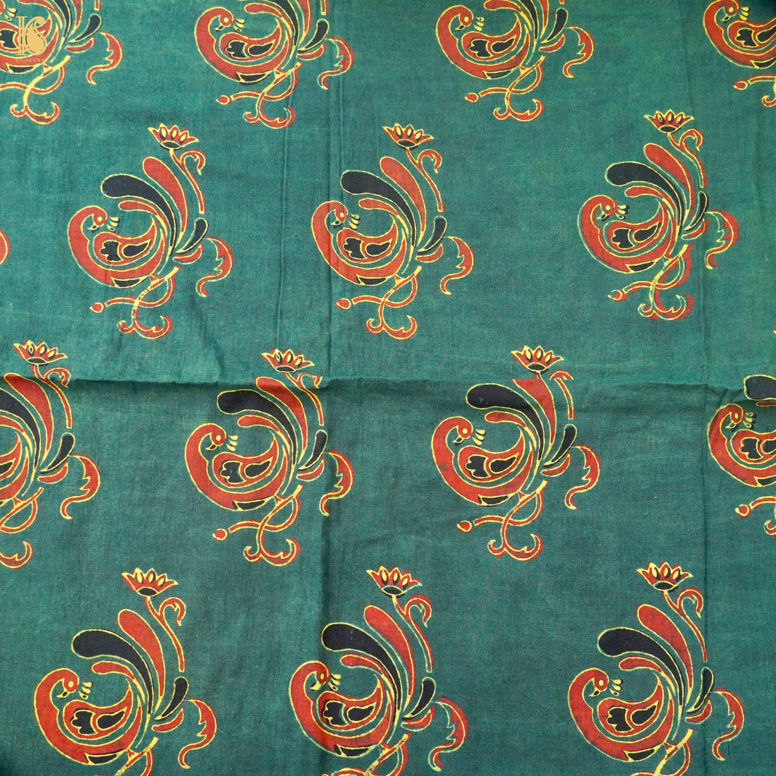 Hand Block Ajrakh Mul Cotton Fabric