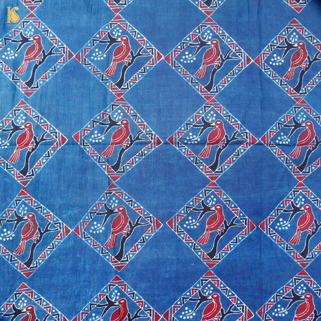 Hand Block Ajrakh Mul Cotton Fabric