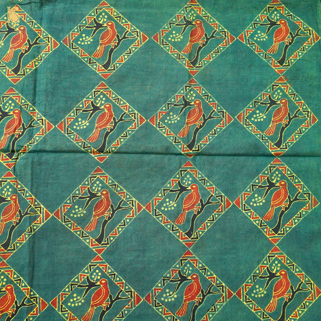 Hand Block Ajrakh Mul Cotton Fabric