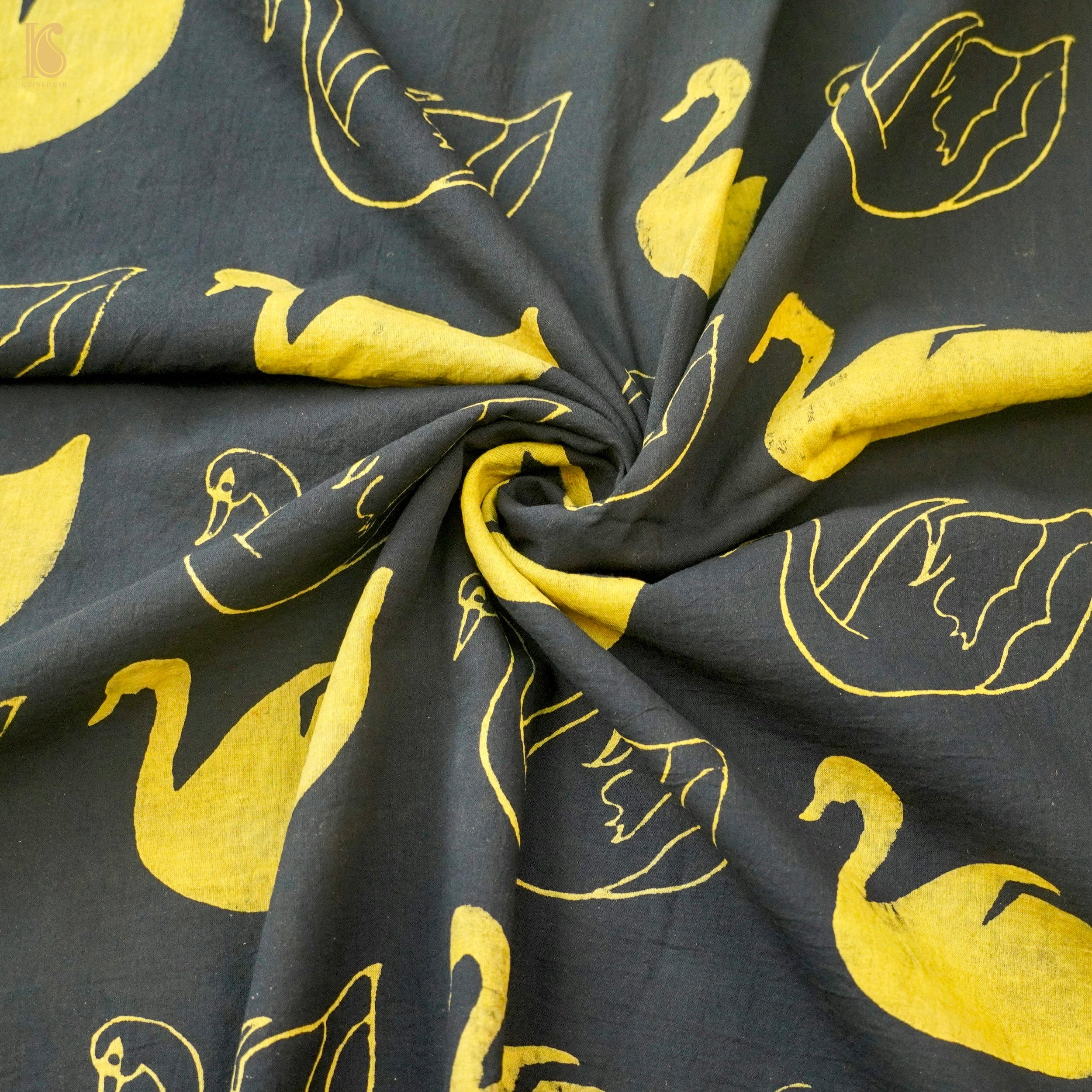 Hand Block Ajrakh Mul Cotton Fabric – Khinkhwab
