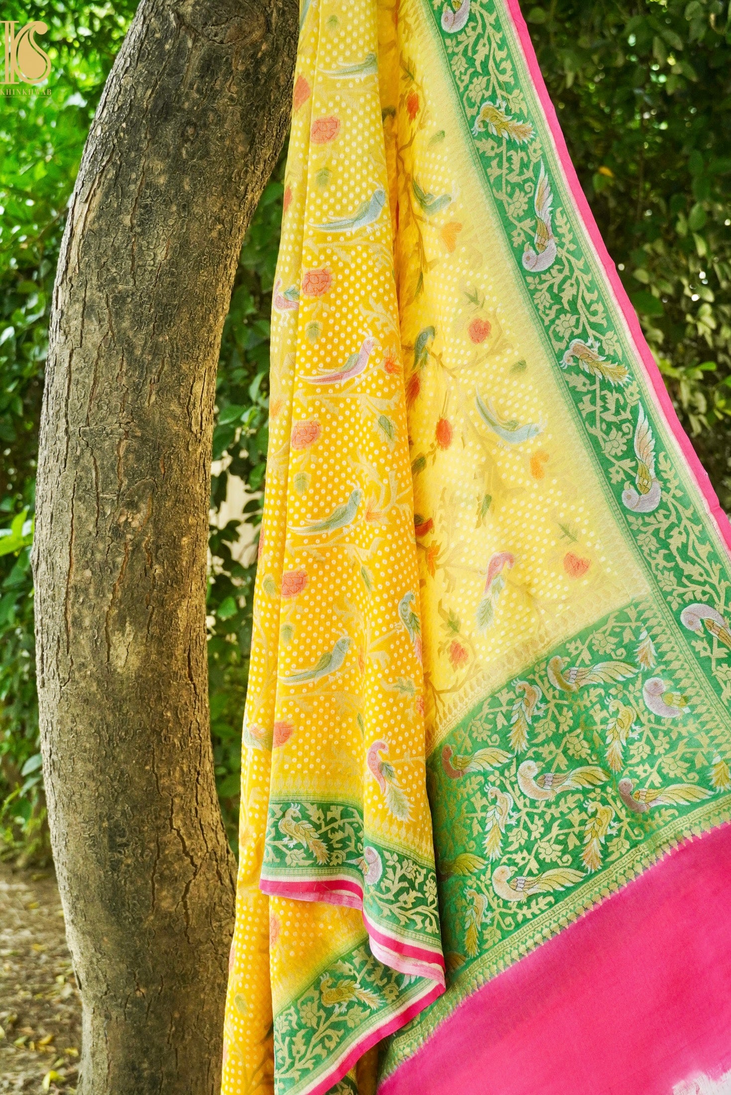 Banarasi Georgette Birds Dupatta