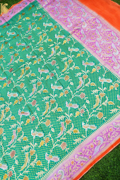 Banarasi Georgette Birds of Paradise Dupatta