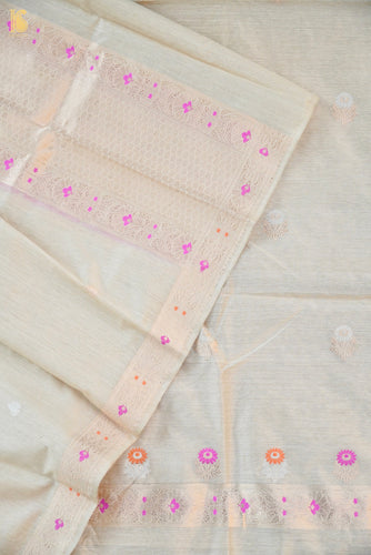 Moonga Silk Handloom Banarasi Suit Fabric