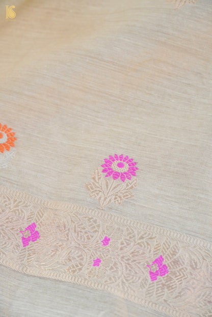 Moonga Silk Handloom Banarasi Suit Fabric