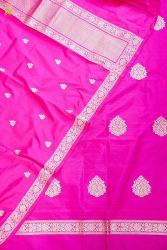 Handwoven Banarasi Katan Silk Suit Fabric Set