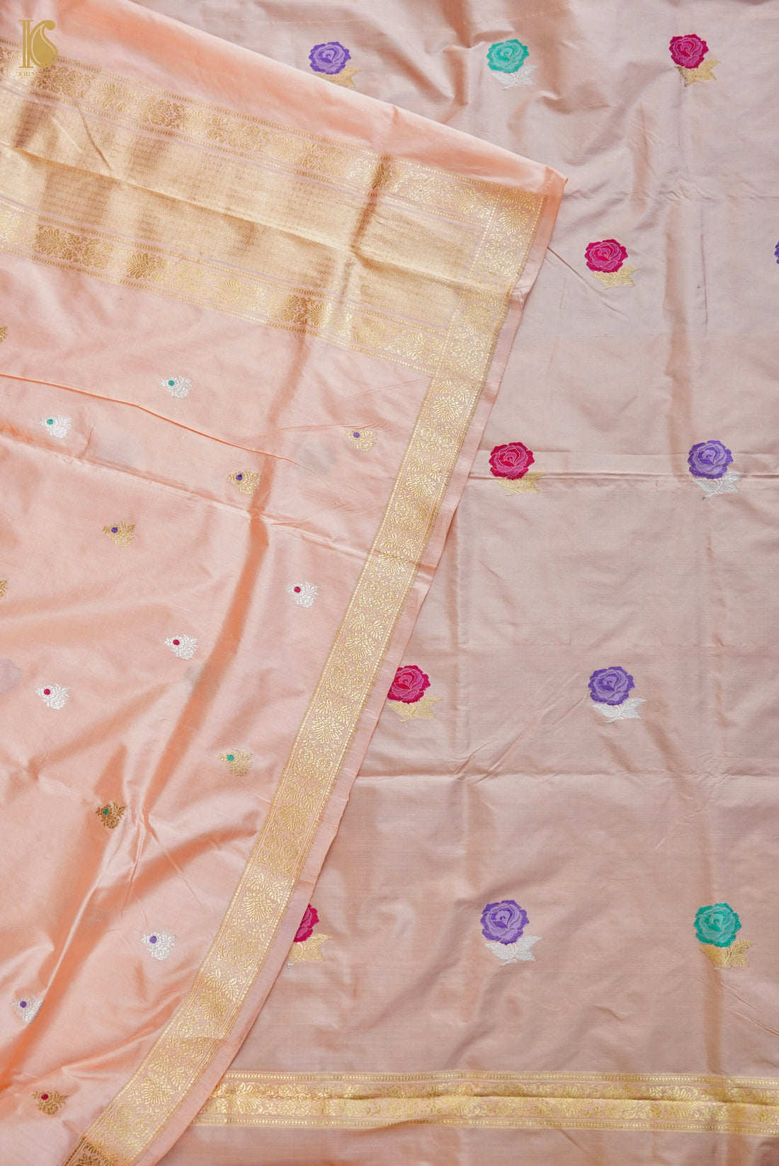 Handwoven Banarasi Katan Silk Suit Fabric Set