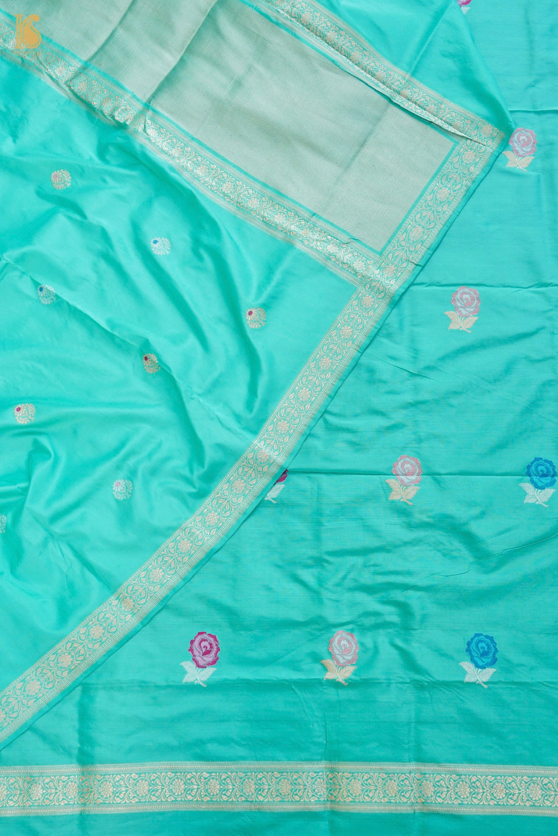 Handwoven Banarasi Katan Silk Suit Fabric Set