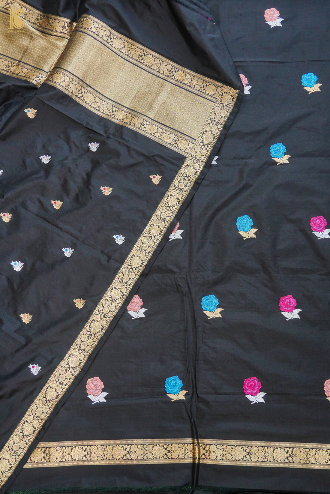 Handwoven Banarasi Katan Silk Suit Fabric Set