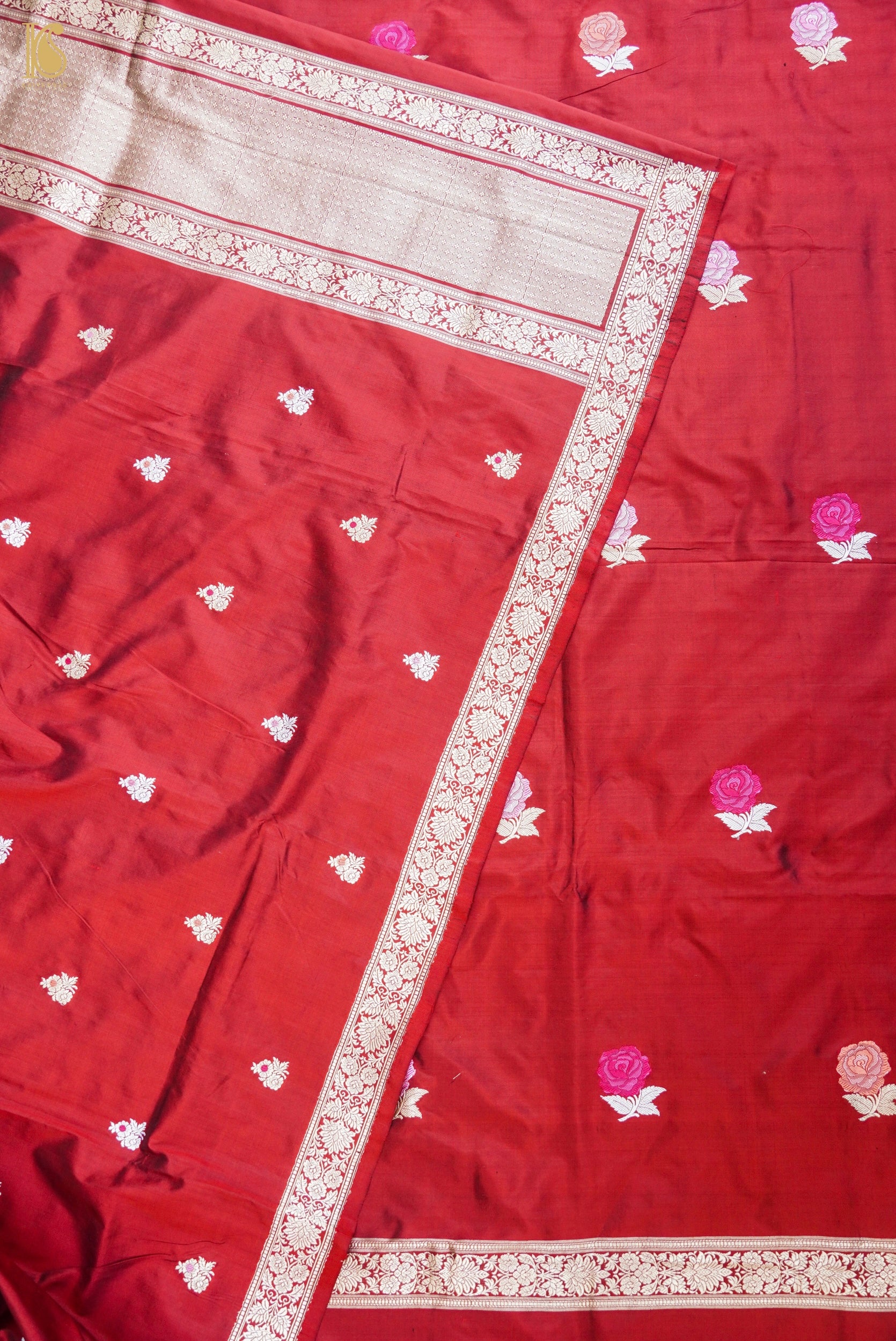 Handwoven Banarasi Katan Silk Suit Fabric Set