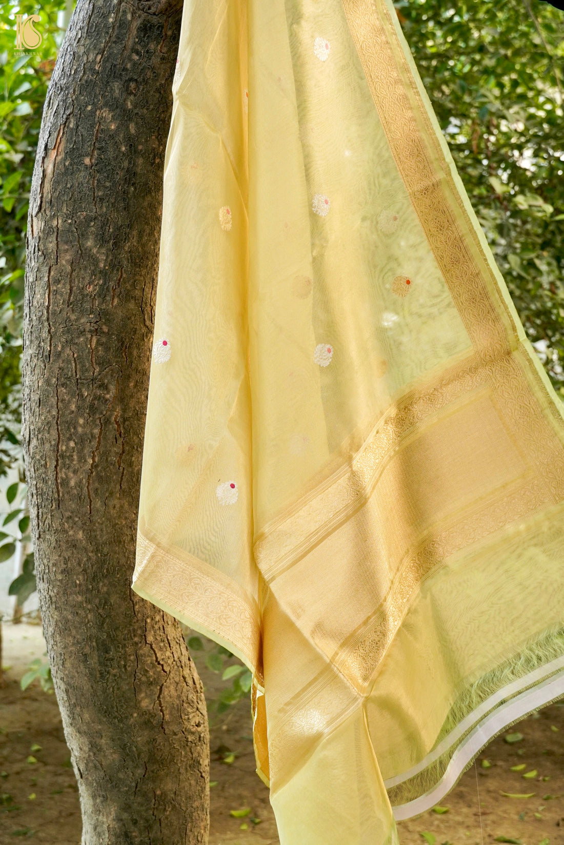 Handloom Banarasi Tissue Silk Dupatta