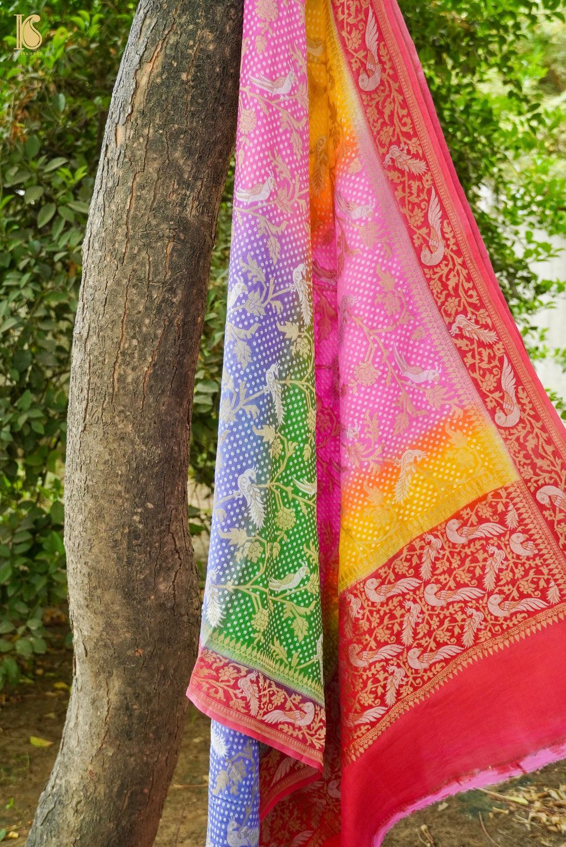 Banarasi Georgette Birds Dupatta