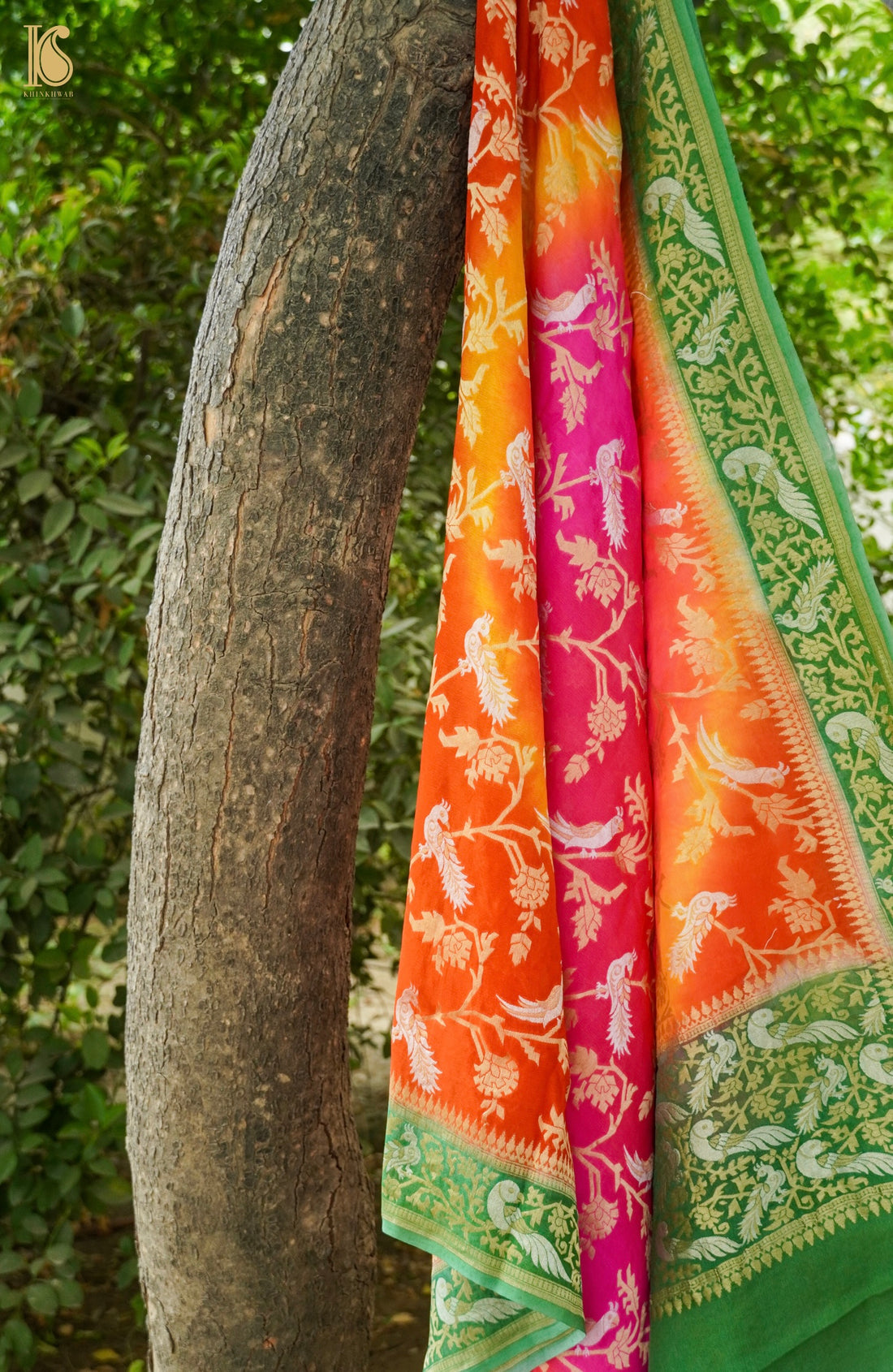 Banarasi Georgette Birds Dupatta