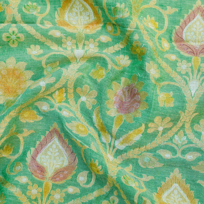 Banarasi Georgette Fabric with Hand Brush
