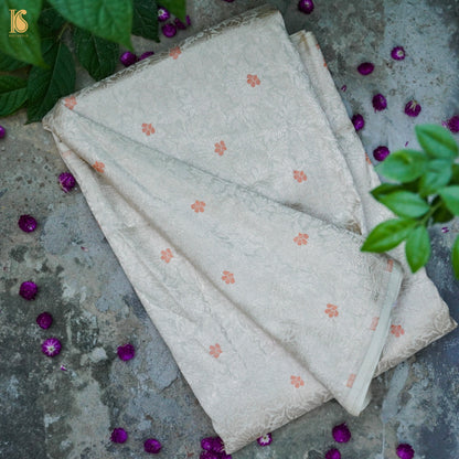 Handwoven Brocade Mashru Silk Banarasi Fabric