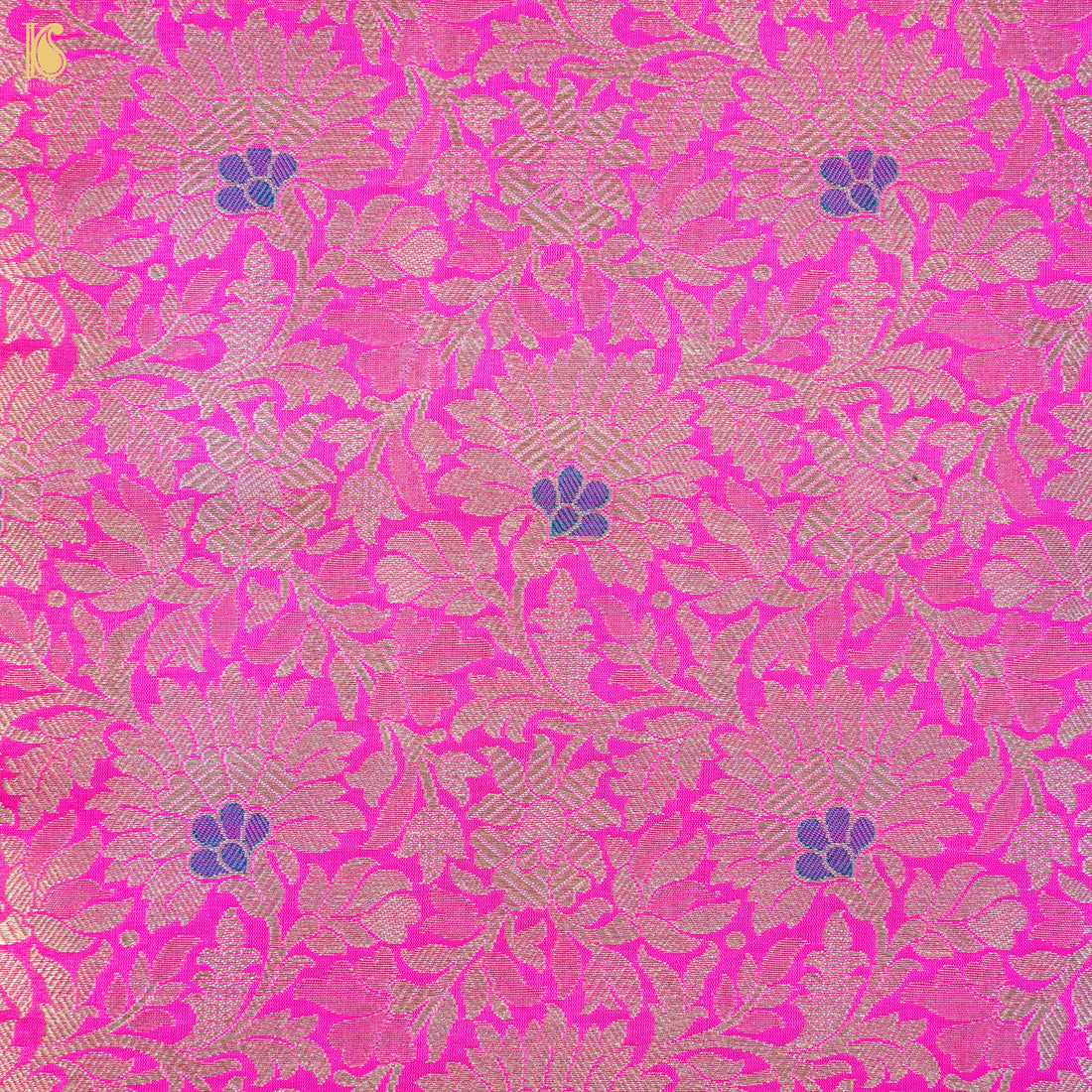 Handwoven Brocade Mashru Silk Banarasi Fabric