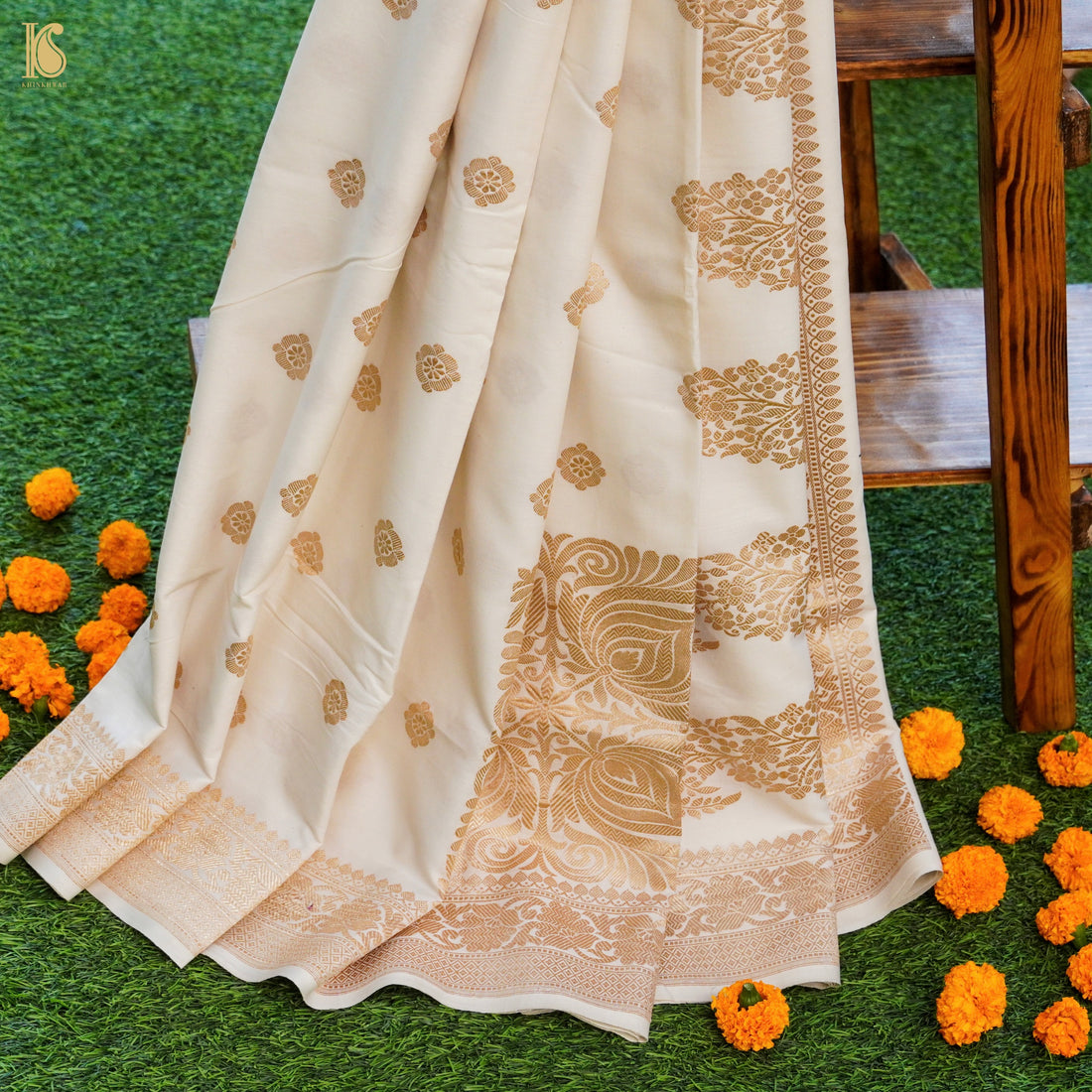 Katan Silk Handloom Banarasi Kadwa Saree