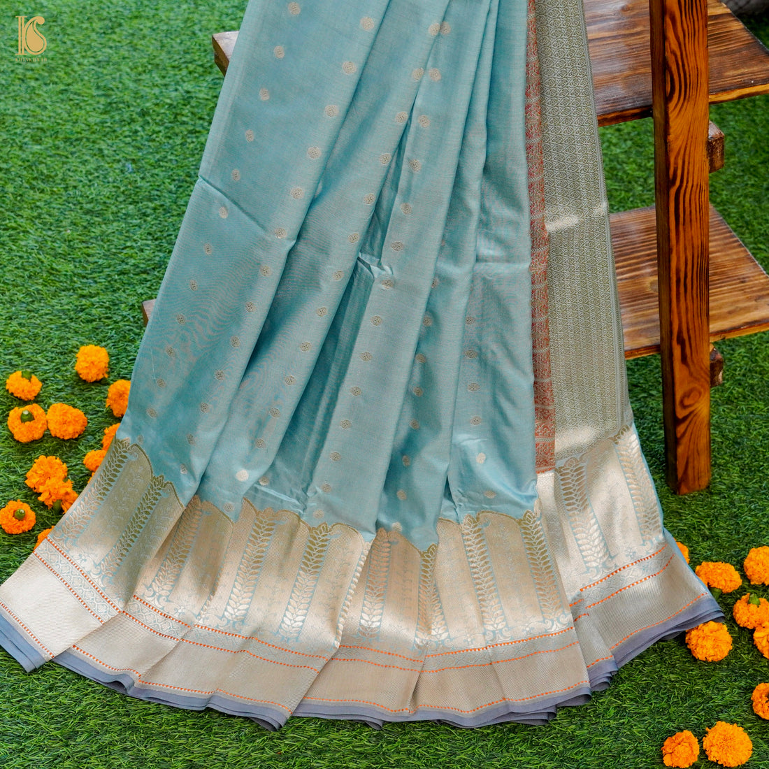 Katan Silk Handloom Kadhiyal Banarasi Saree
