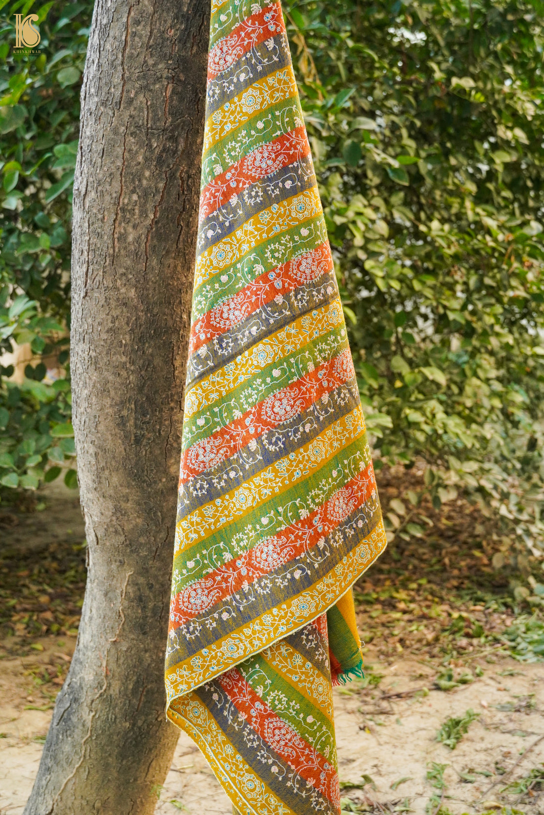 Pashmina Handwoven Sozni Kashmir Shawl