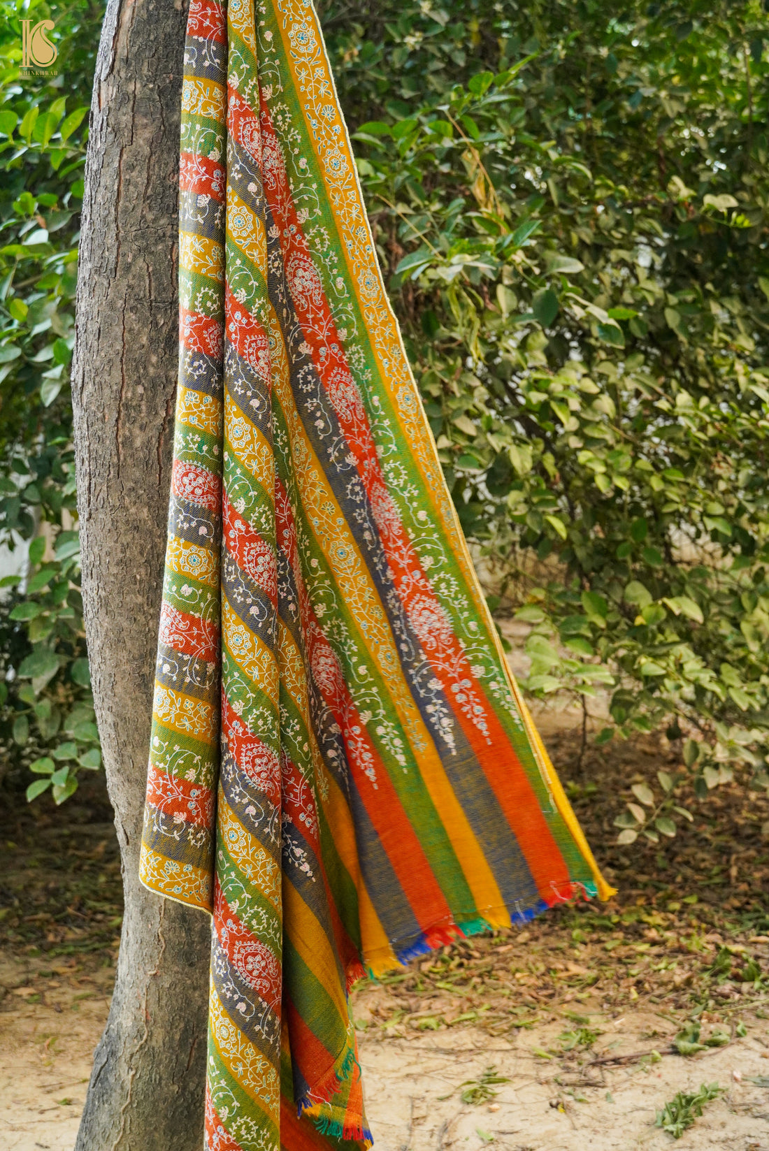 Pashmina Handwoven Sozni Kashmir Shawl